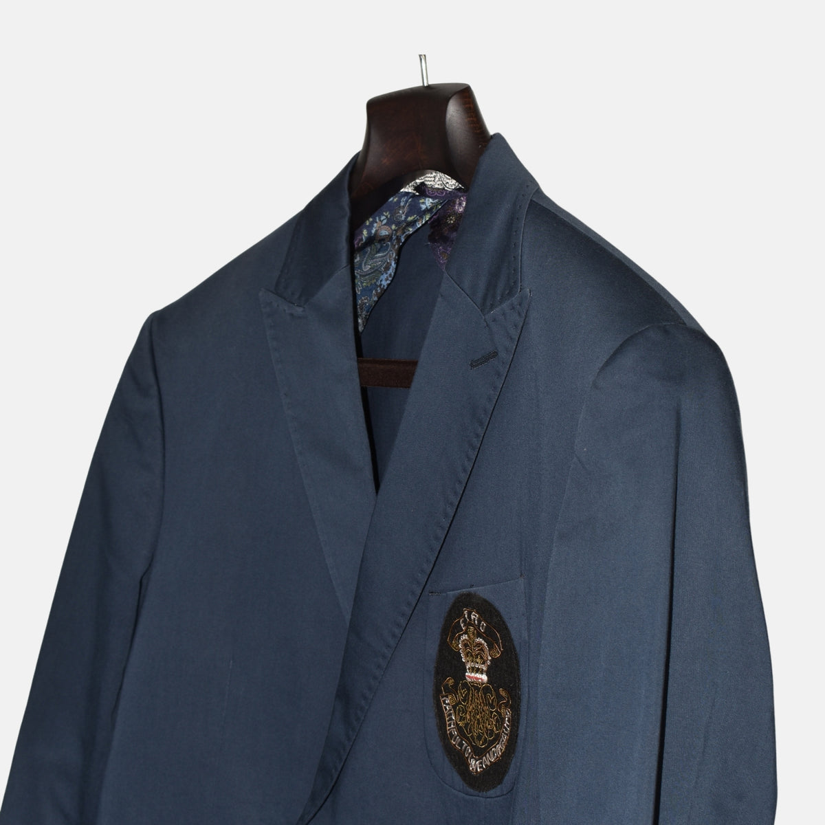 Indigo Blue Doublebreasted  Blazer made of Cotton (EU 50)