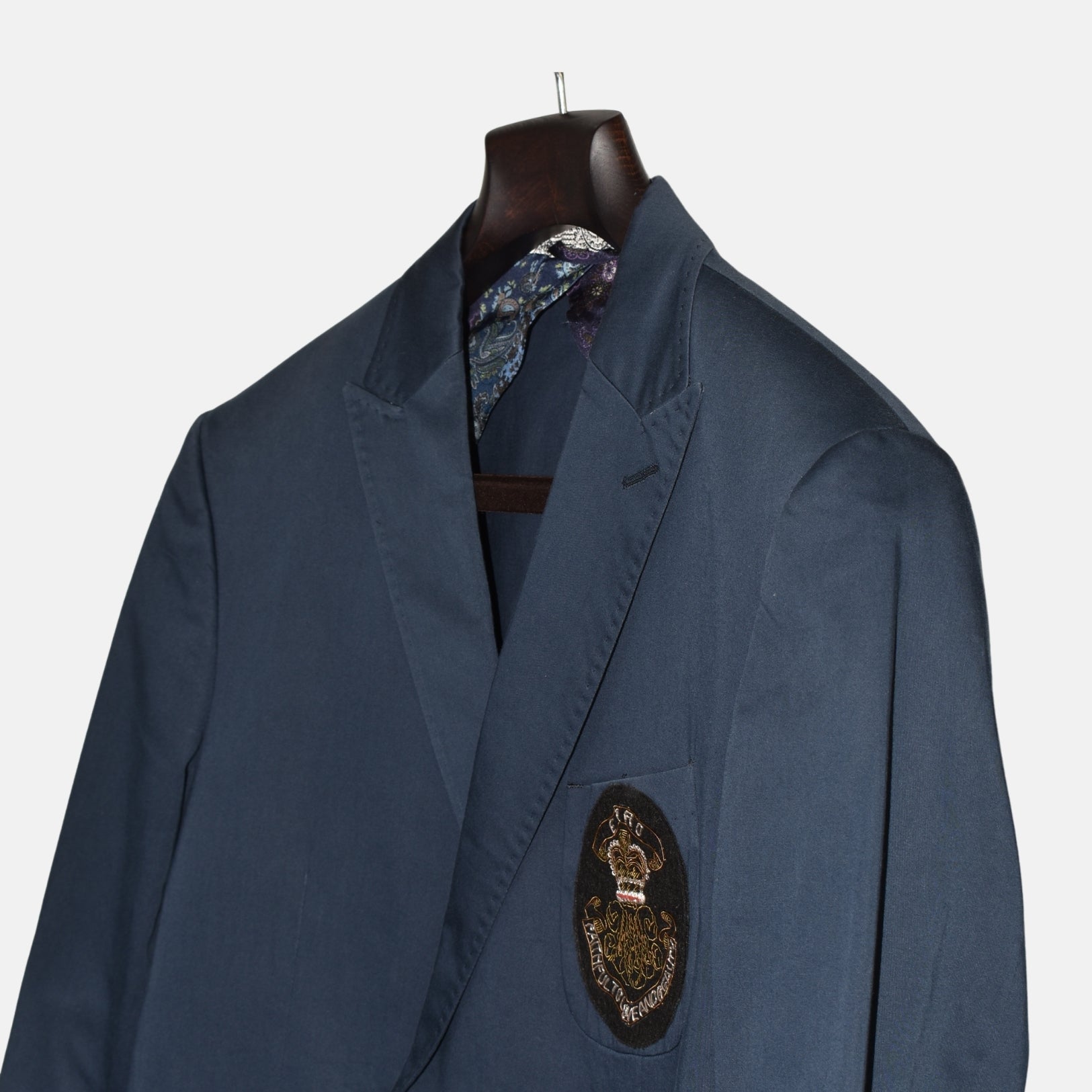 Indigo Blue Doublebreasted  Blazer made of Cotton (EU 50)