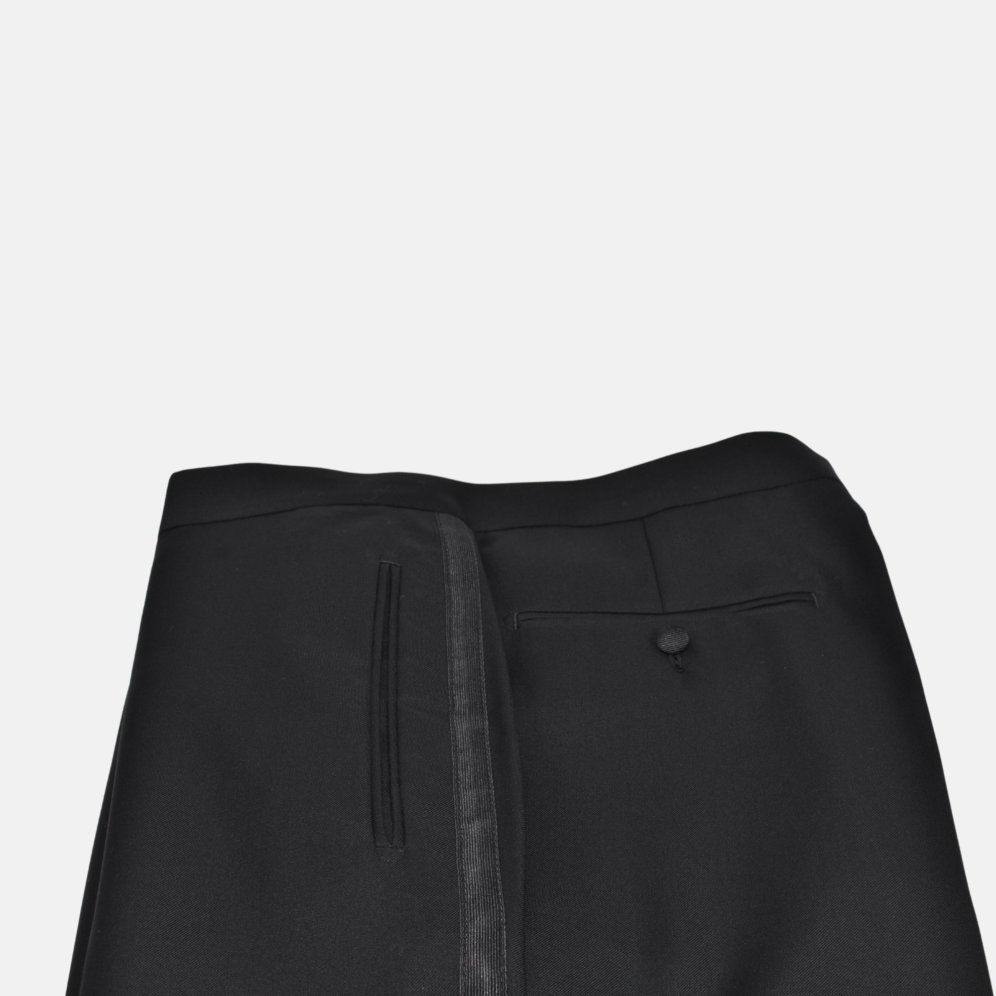 Black Tuxedo Trousers made of Wool (L)