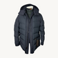 Navy Blue Down Jacket made of Wool