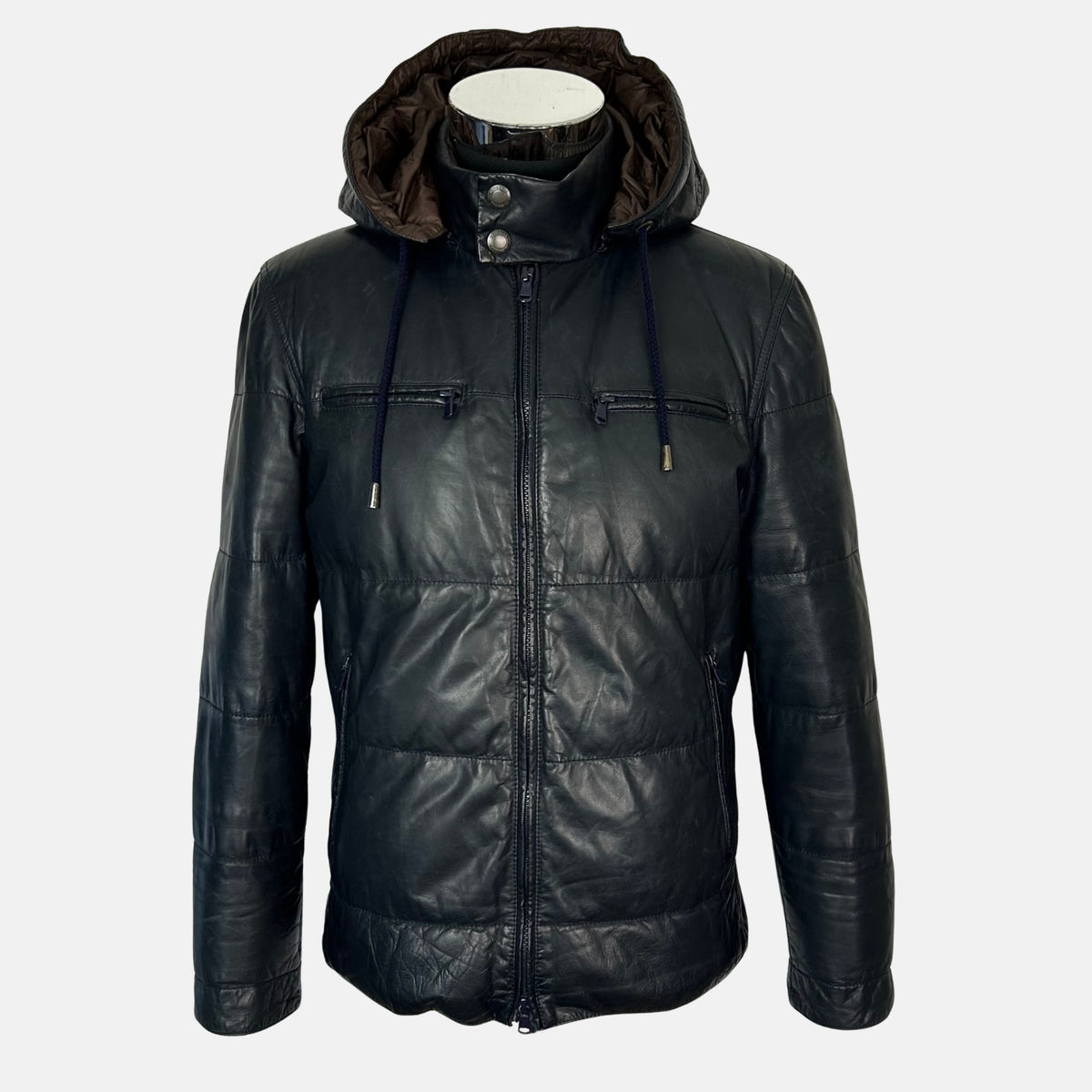 Brunello Cucinelli Down Jacket with Detachable Hood Black (S)