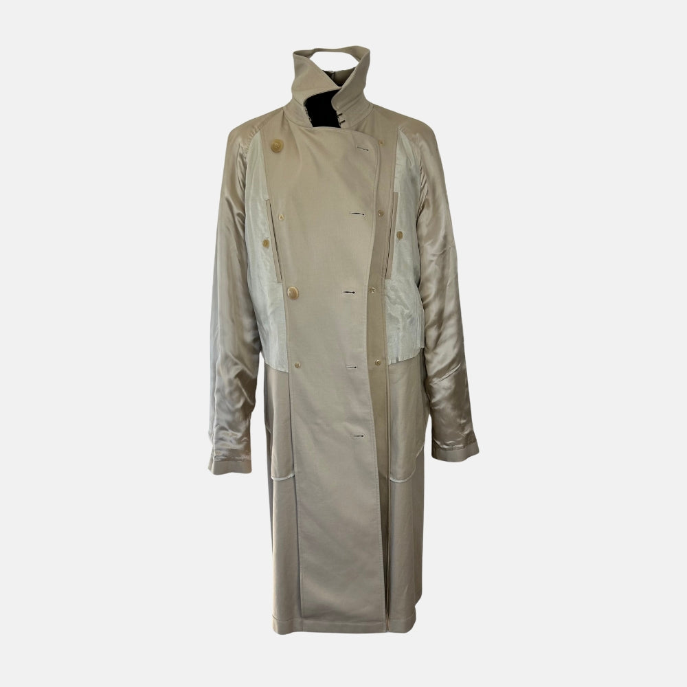 Beige Trenchcoat made of Cotton (54)