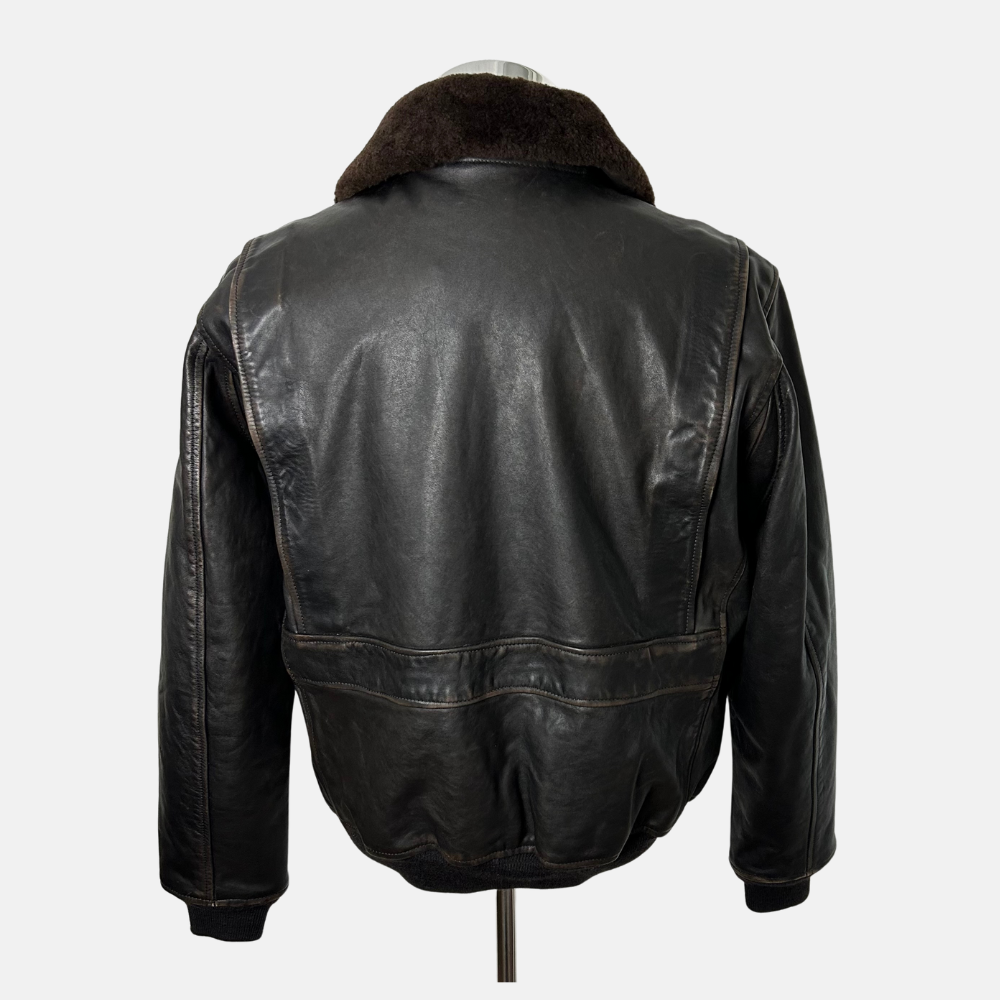 Brown Flight Leather Jacket (L/XL)