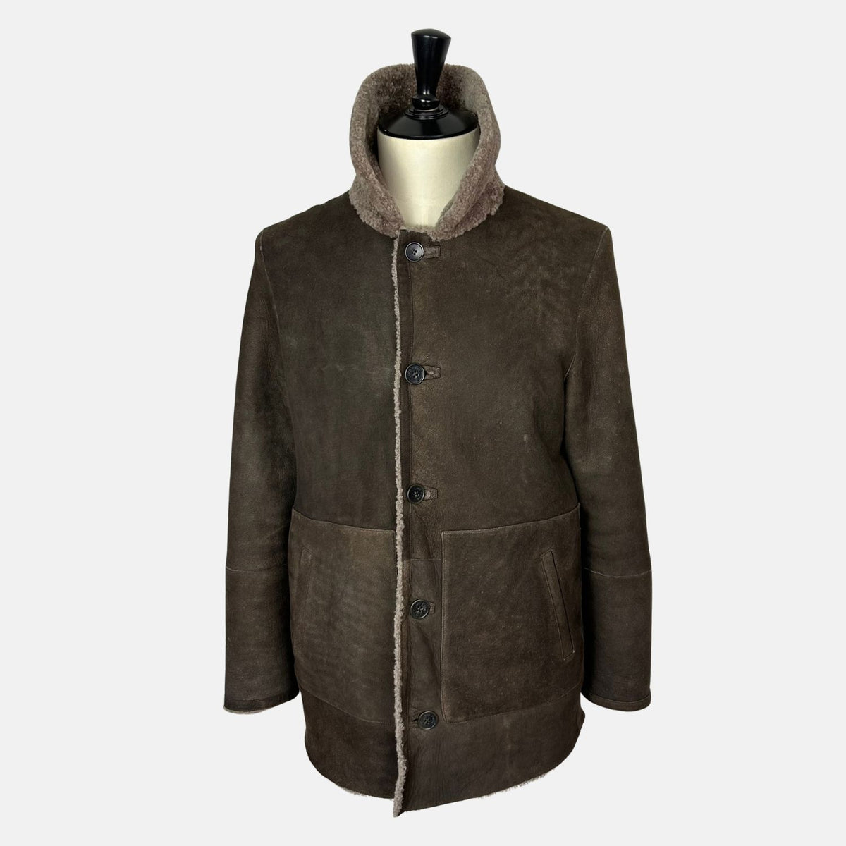 Loro Piana Shearling Jacket Brown (M)