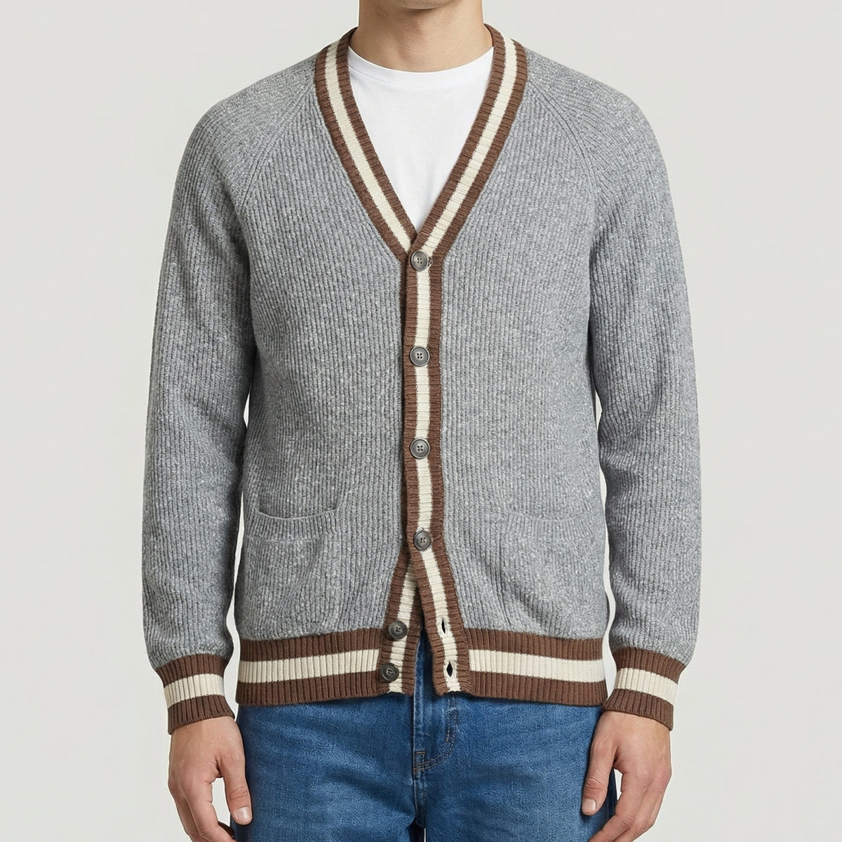 Multicolored Cotton Cardigan (EU 54)