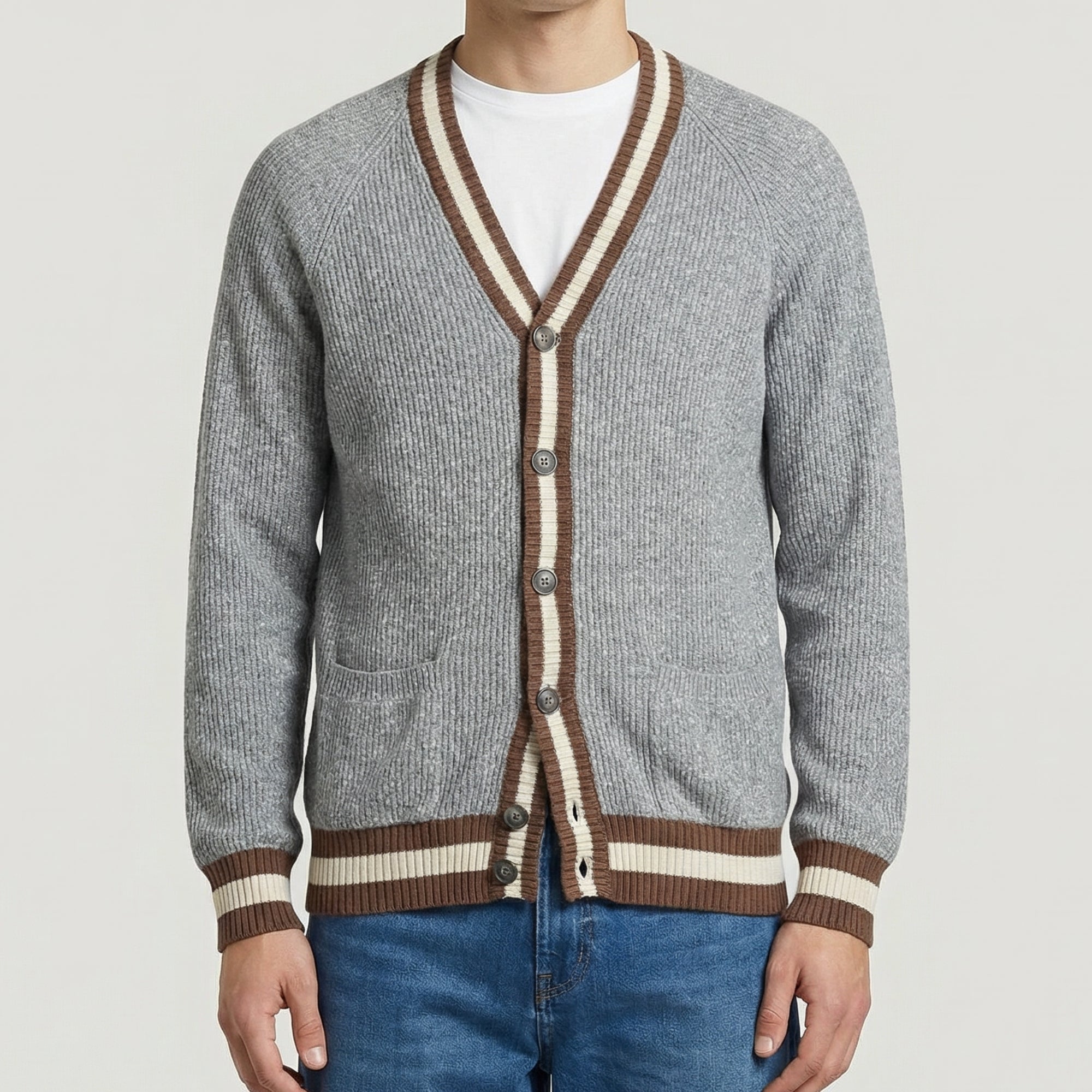 Multicolored Cotton Cardigan (EU 52)