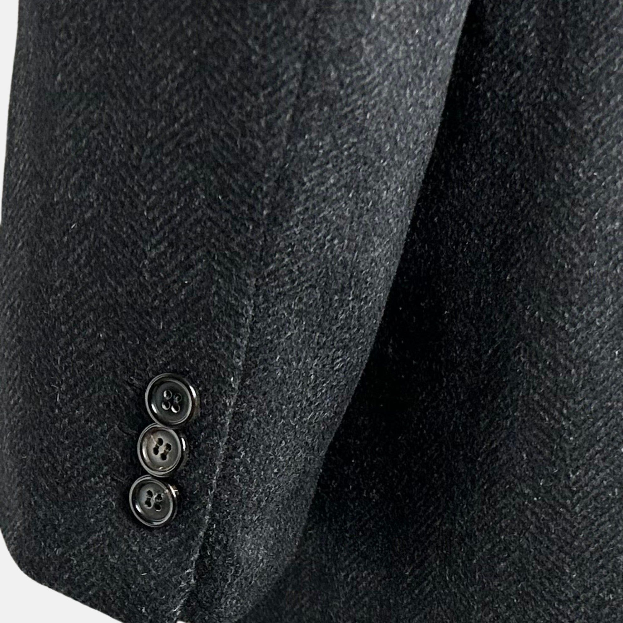 Charcoal Patterned Cashmere Coat (55)