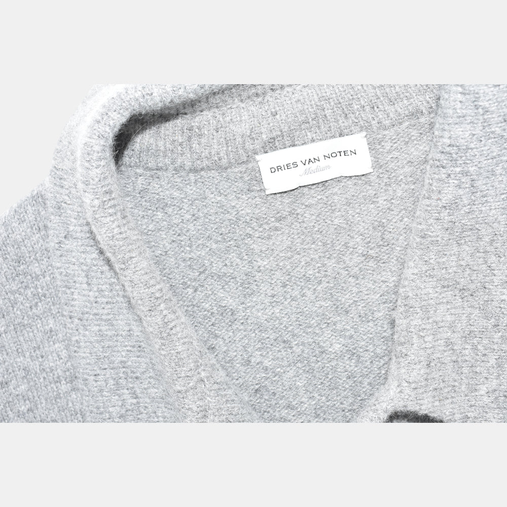 Gray Cardigan made of Alpaca/Wool ( M )