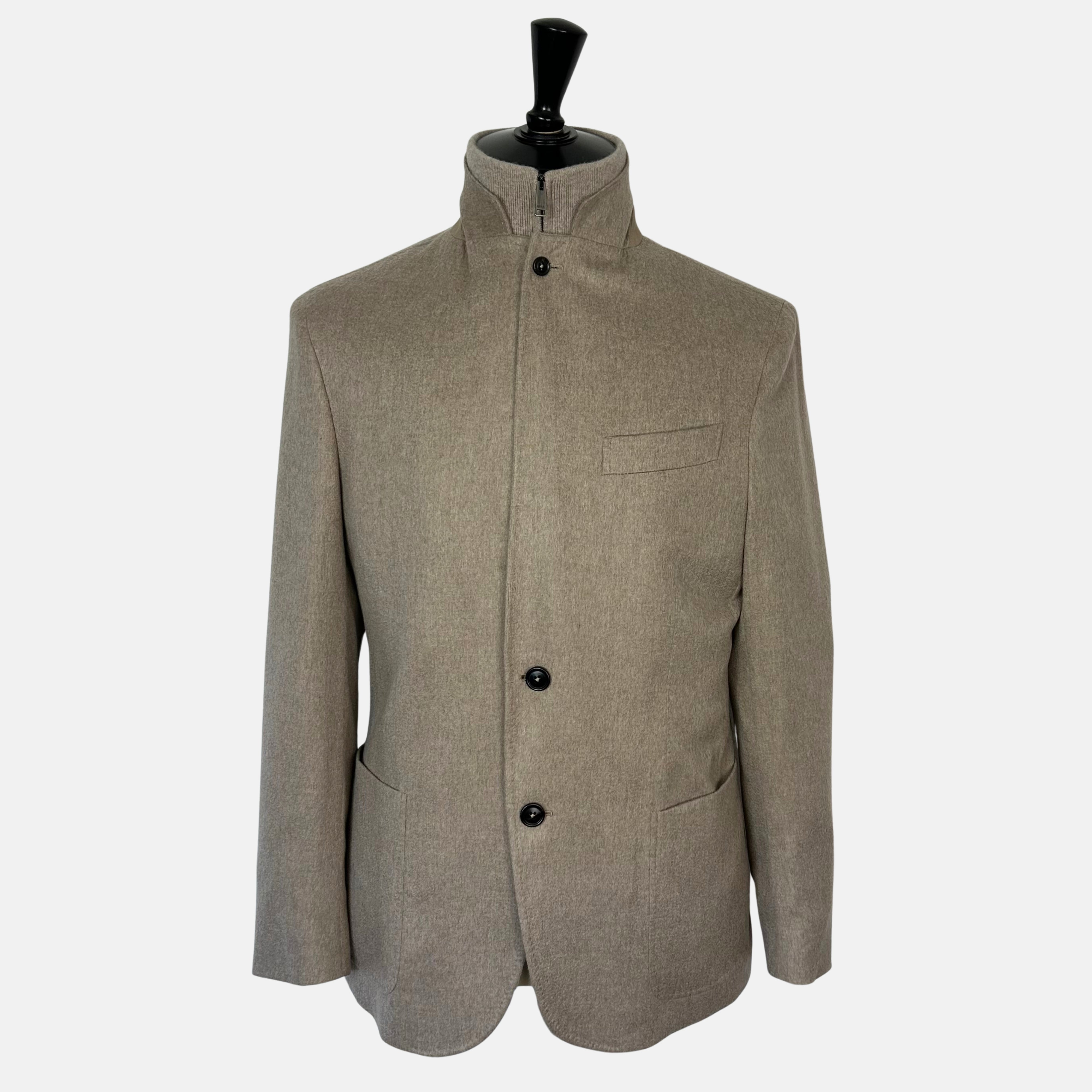 Sand Oasi Cashmere Jacket with Removable Vest (EU 52)
