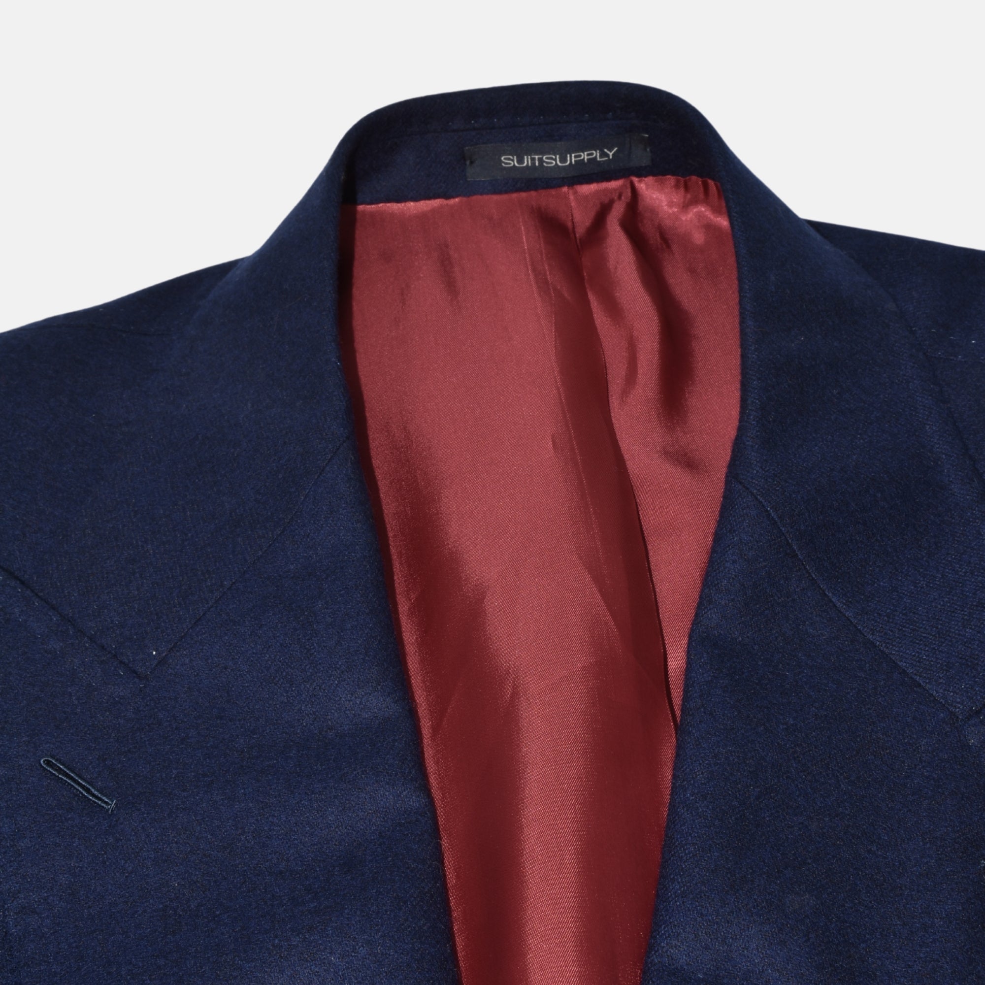Navy Double Breasted Suit made of Wool (EU 52L)