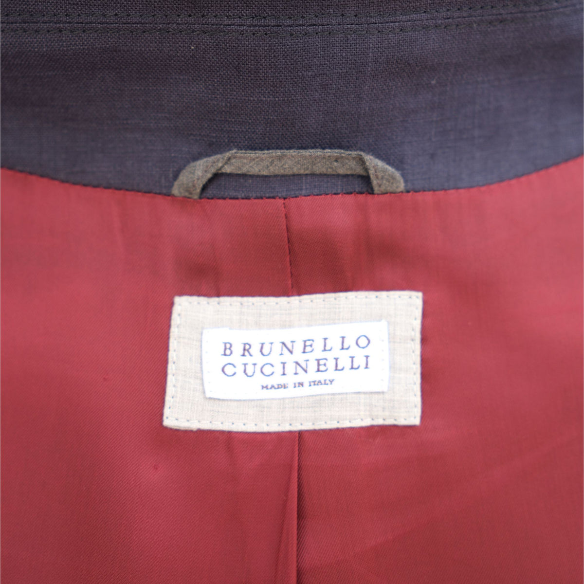 Navy Blue Linen Blouson (EU 52)