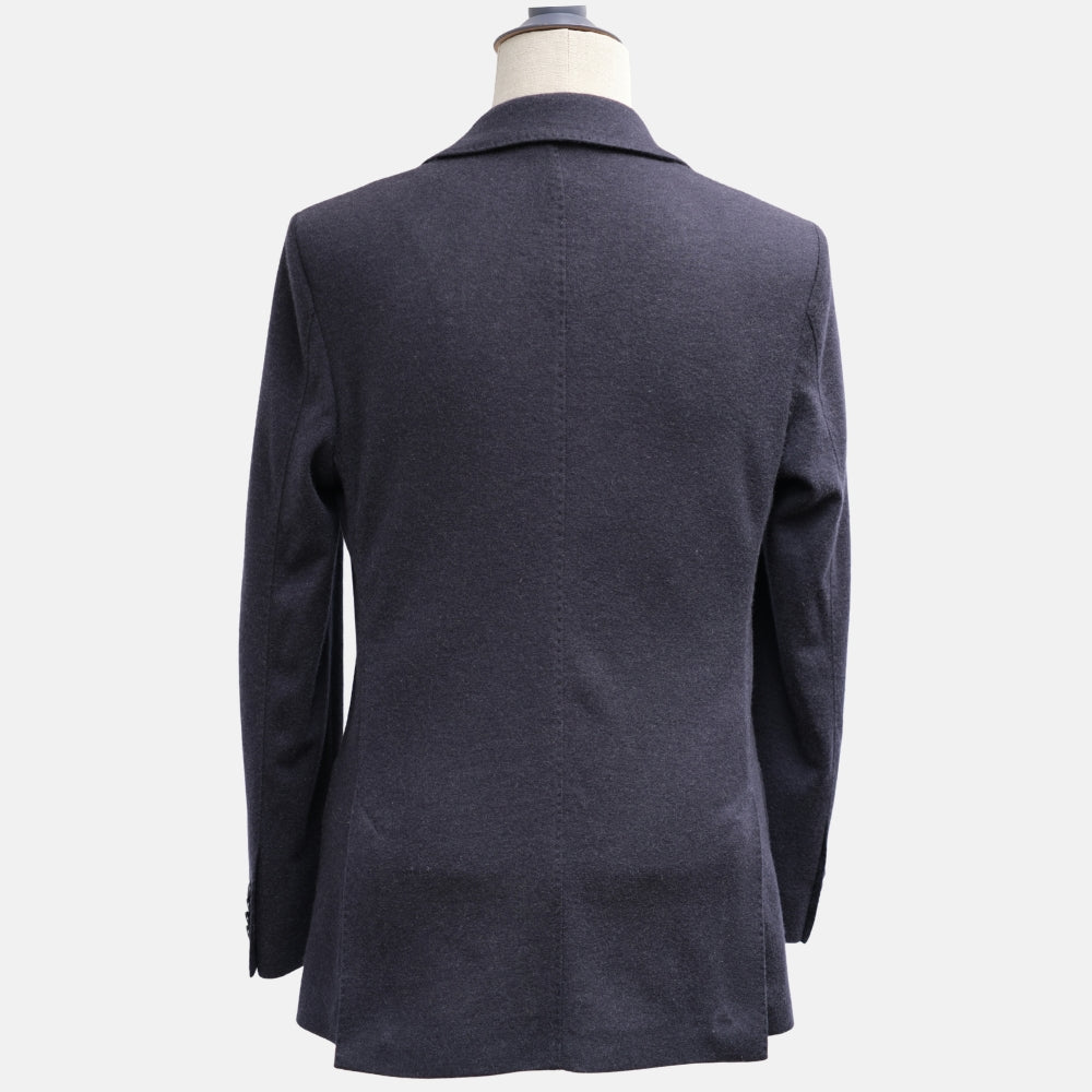 Navy Blue Sweater Cashmere Blazer (EU 48)