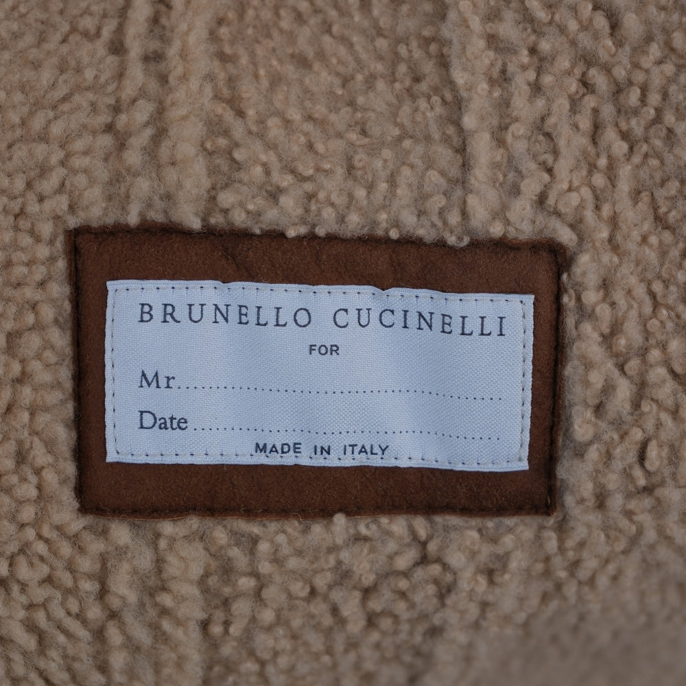 Brown Double Breasted Shearling Coat (M)