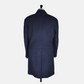 Navy Blue Coat with Detachable Vest made of Wool/Cashmere