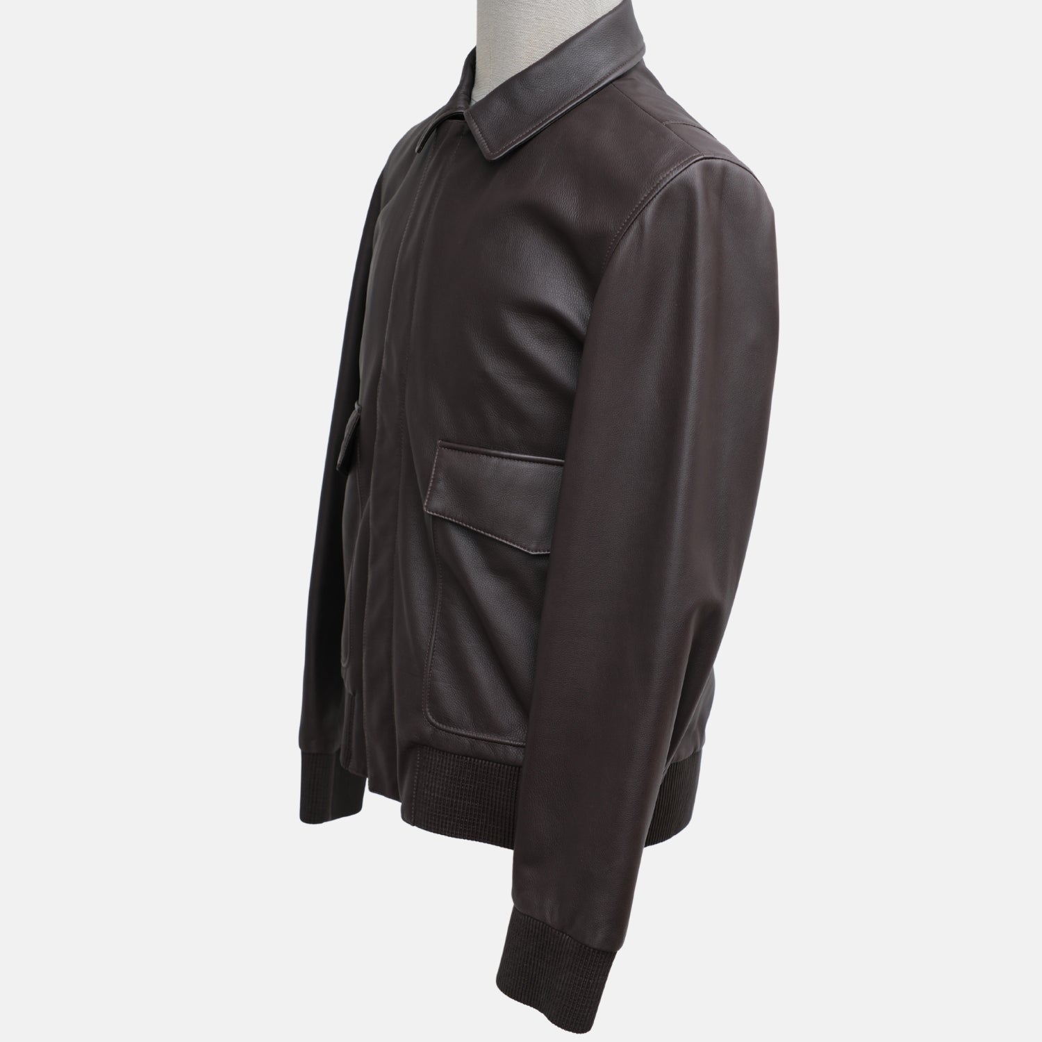 Brown Deerskin Leather Blouson (M)