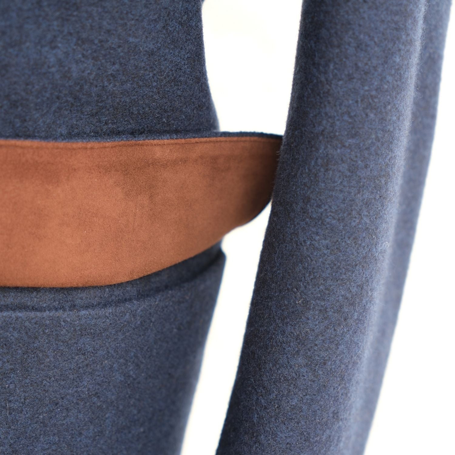 Blue Beaver Lined Cashmere Coat (M)