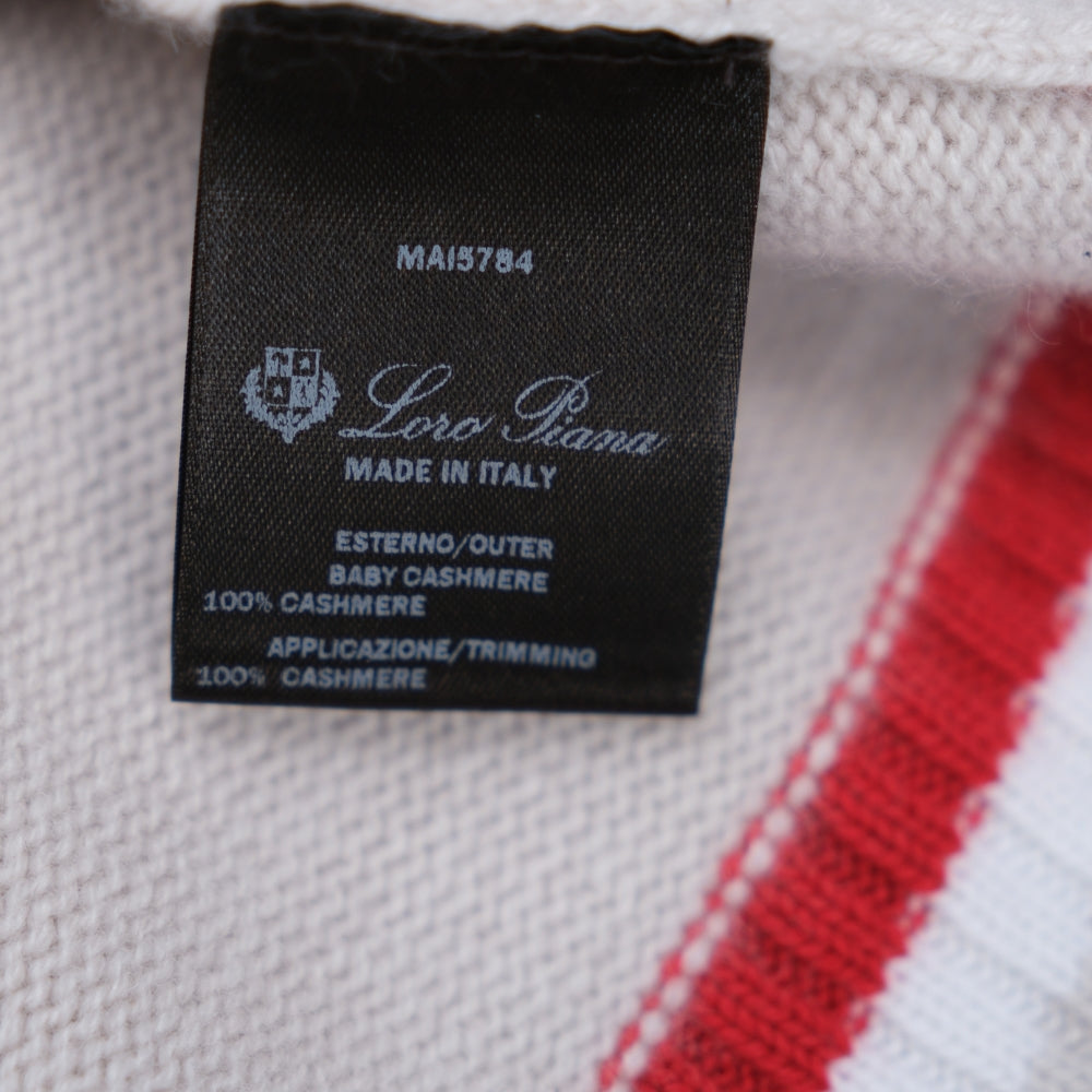 Offwhite Knitted Halfzip "St. Moritz" (EU 54)