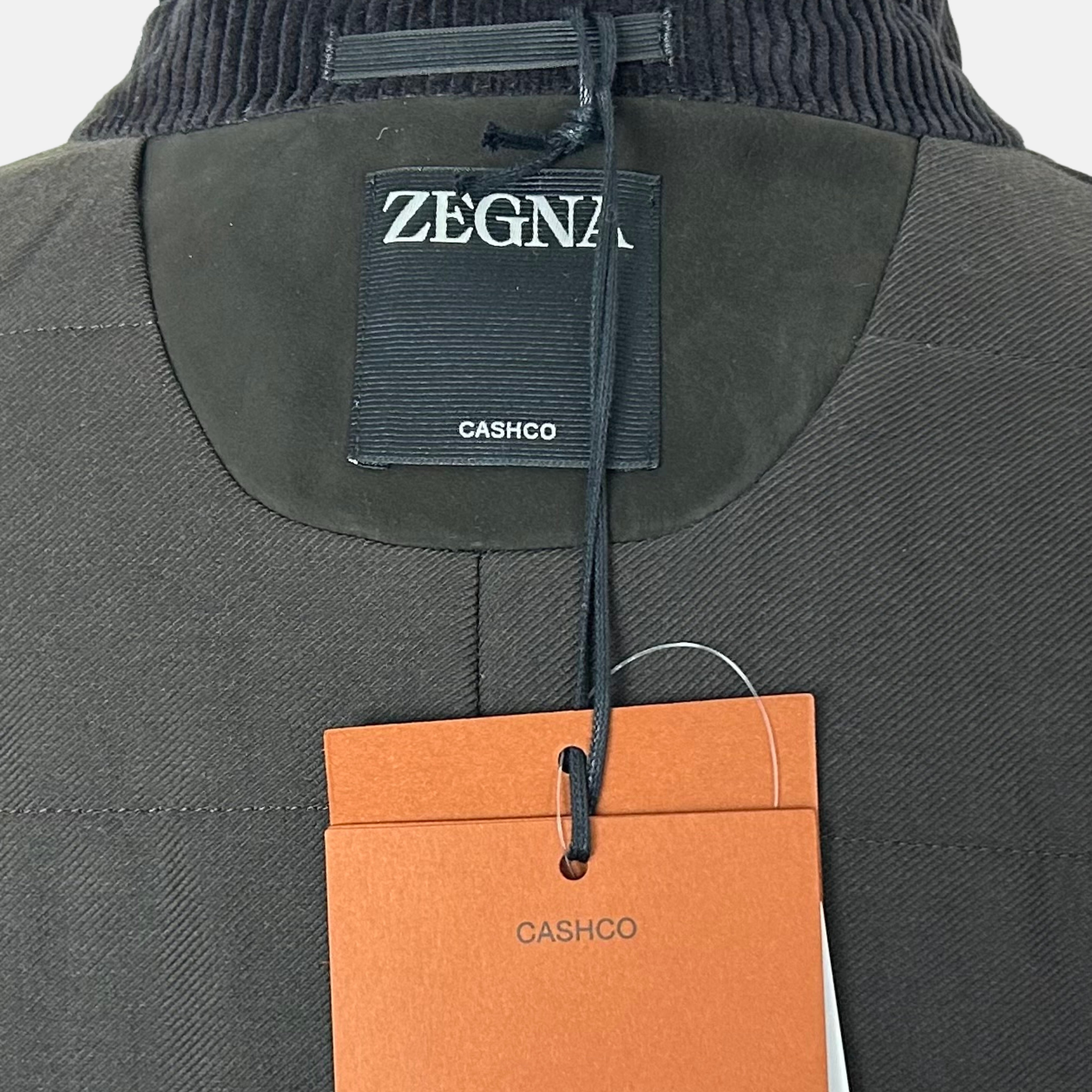 Black Il Conte Corduroy Cashco Jacket (EU 46)