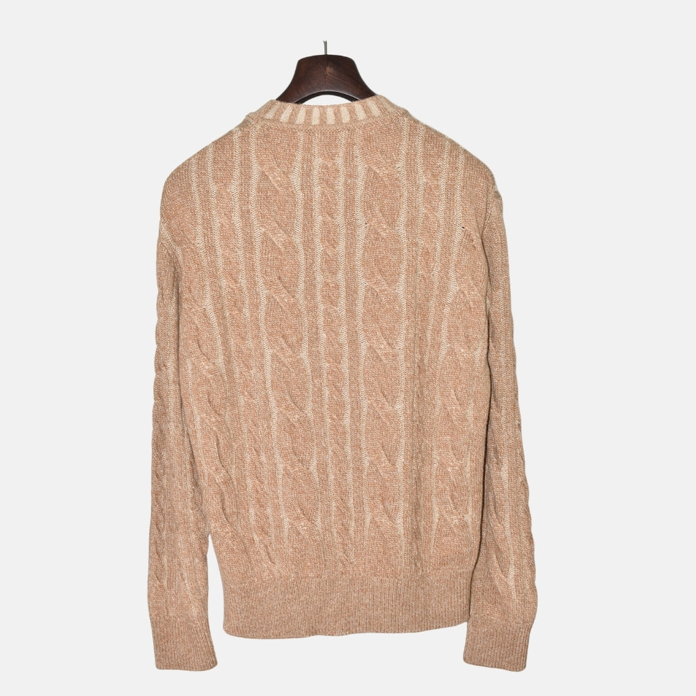 Beige Baby Cashmere Sweater (EU 52)