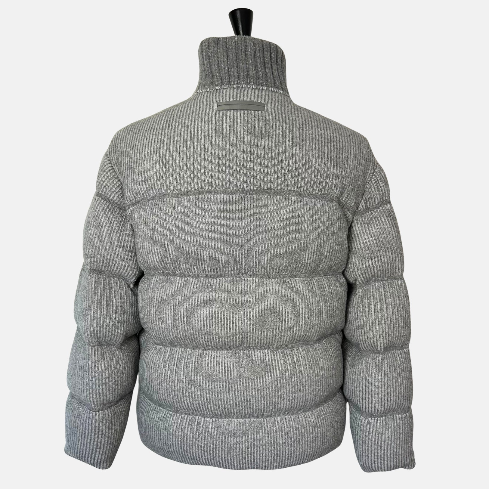 Grey Bomber Jacket made of Cashmere/Leather Details (EU 48)