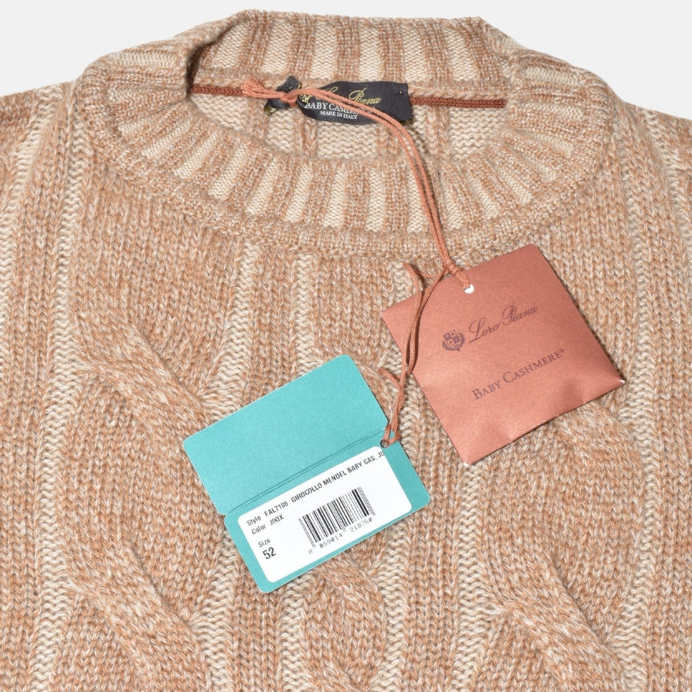 Beige Baby Cashmere Sweater (EU 52)
