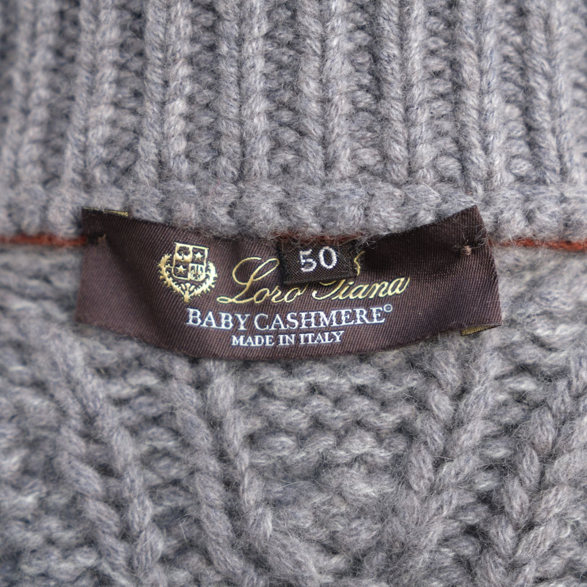 Loro Piana Baby Cashmere Cable Cardigan Grey (EU 50 / EU 54)