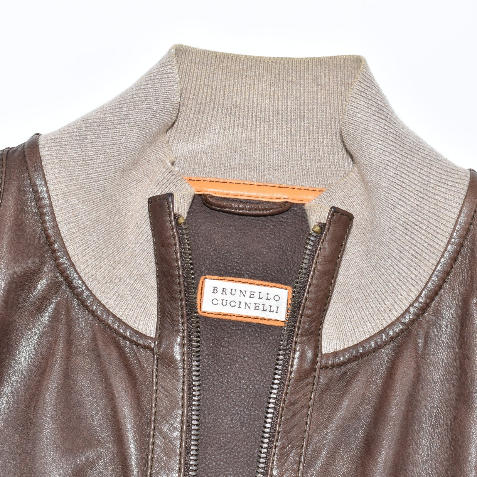 Brown Leather Jacket (S)