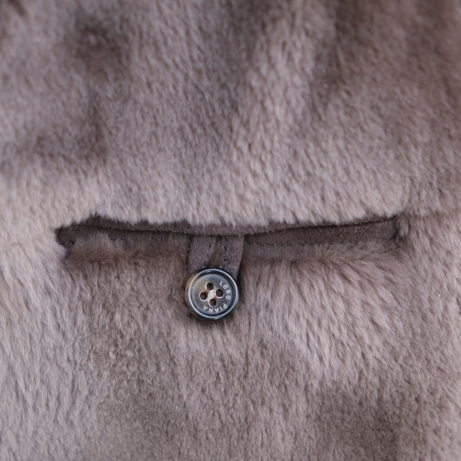 Blue Beaver Lined Cashmere Coat (M)