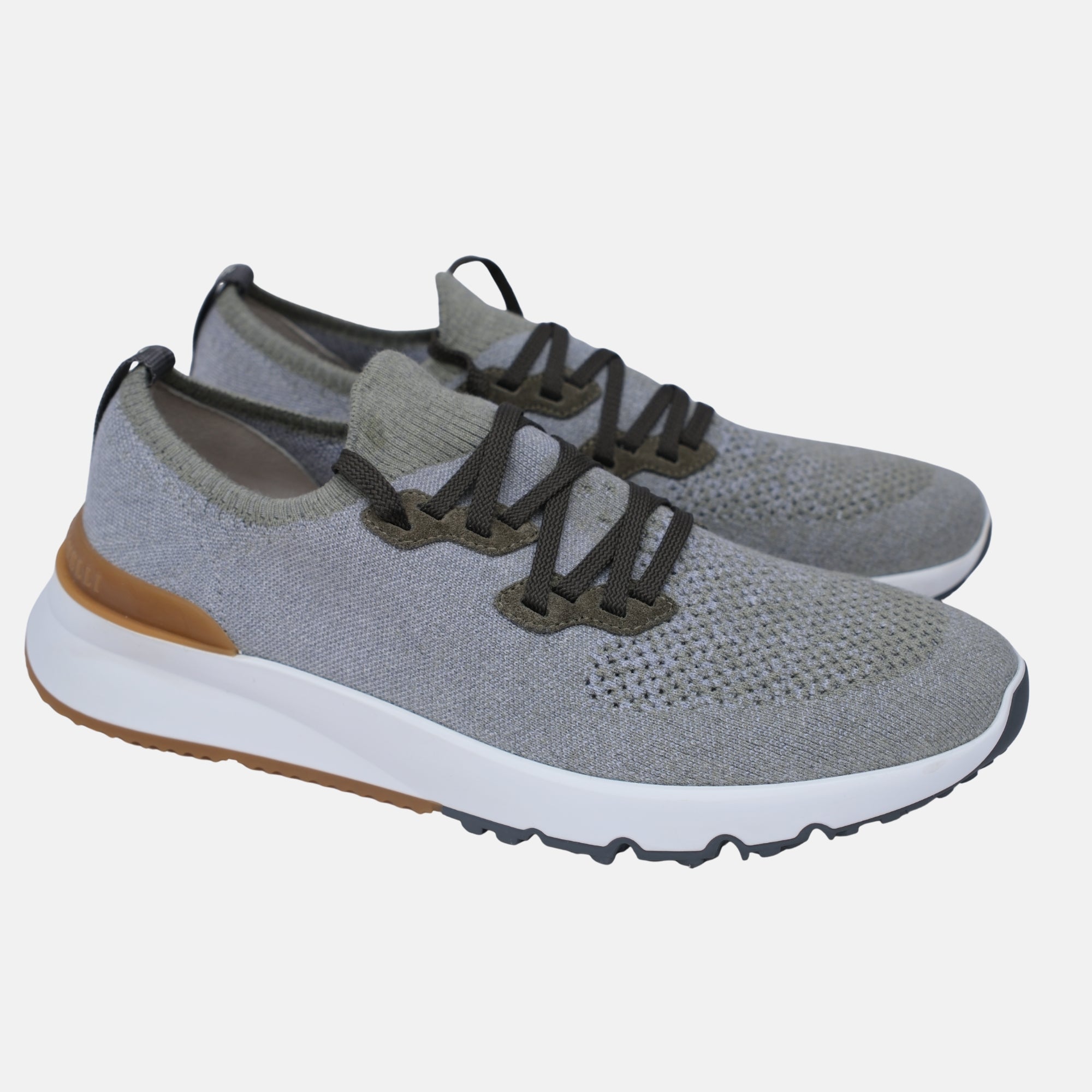 Brunello Cucinelli Gray Sneakers made of Suede/Leather (EU 45) – pre-owned | Sanpetuna