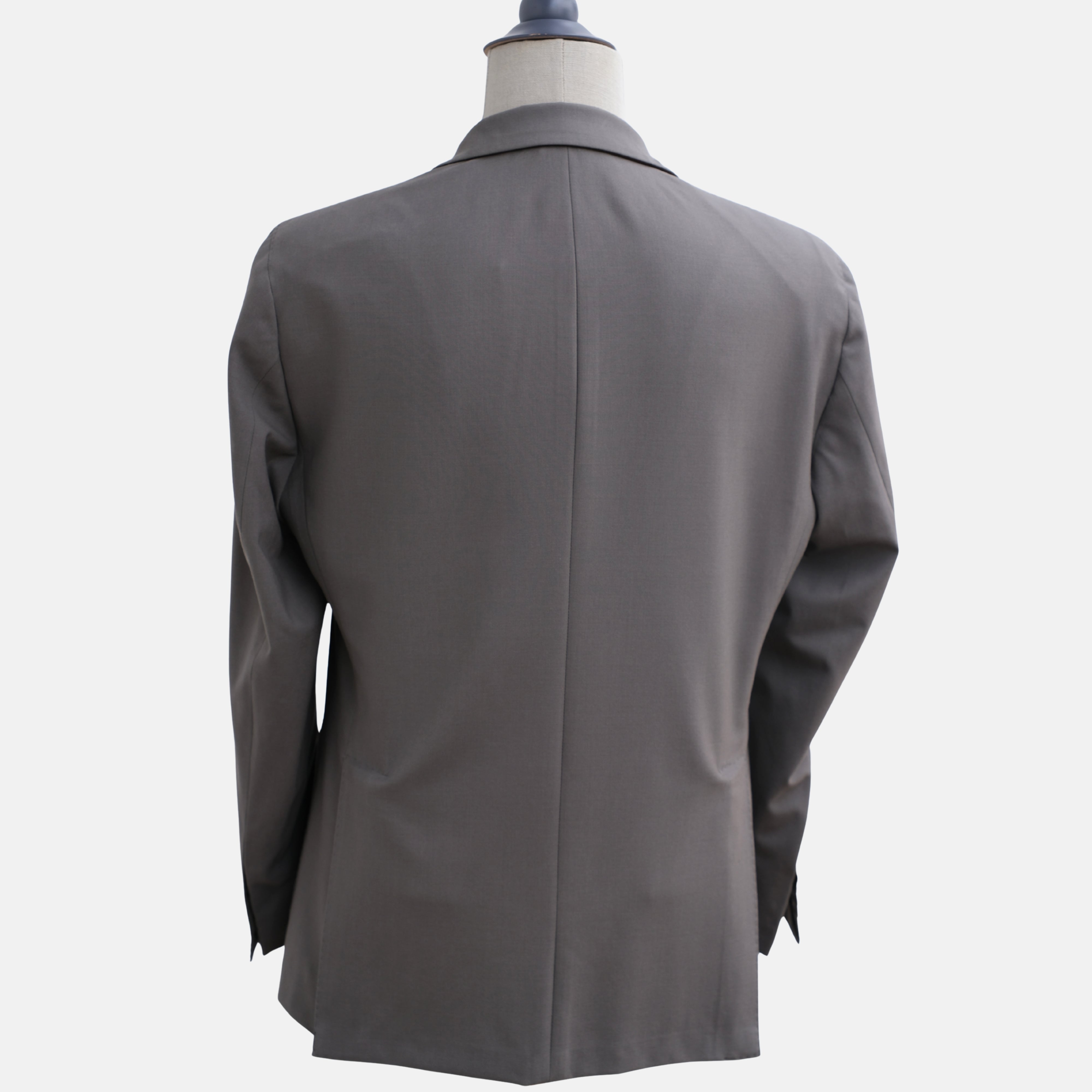 Gray Rain System Blazer made of Wool/Elastane with Suede Details (EU 50)