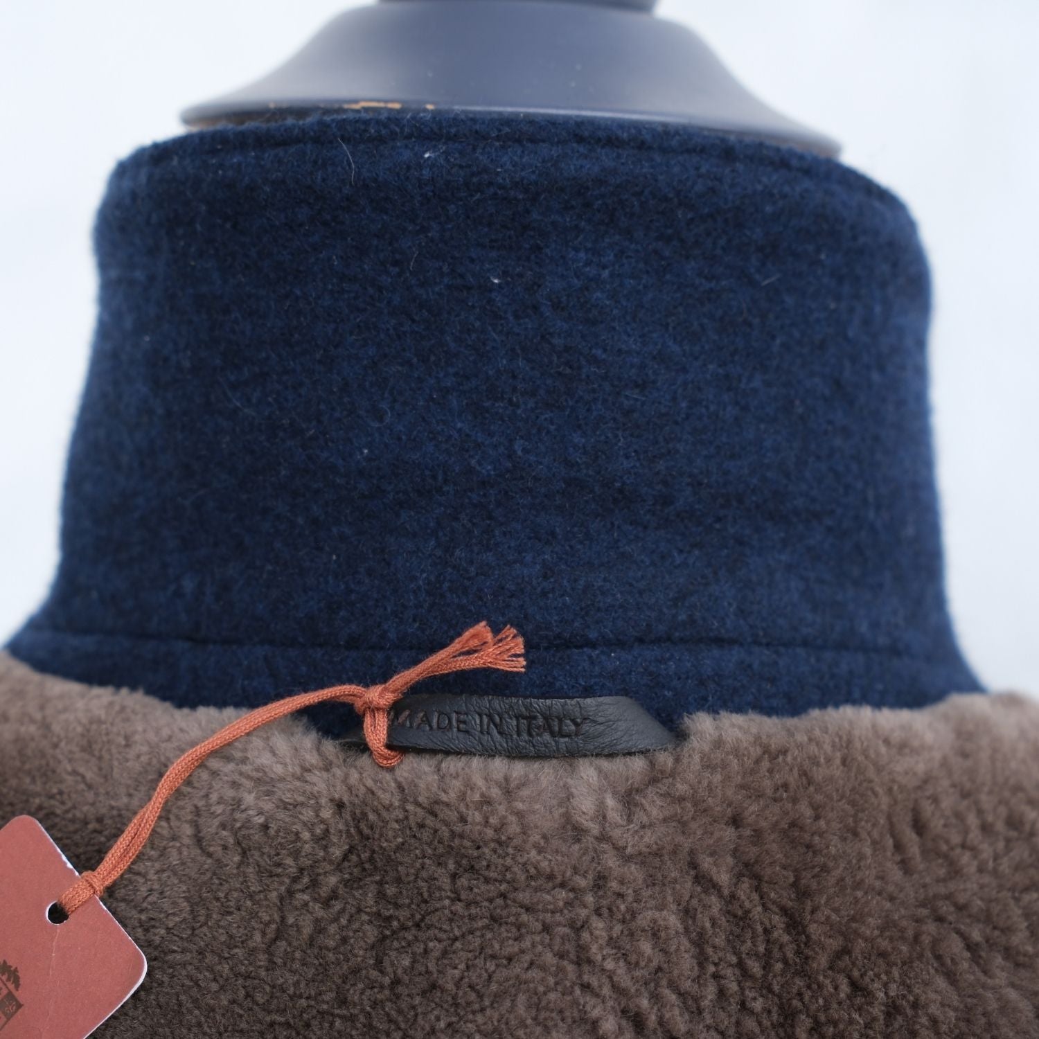 Blue Beaver Lined Cashmere Coat (M)