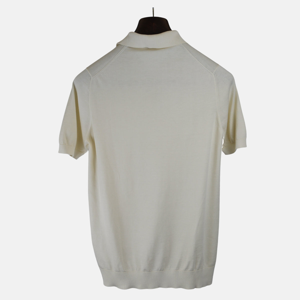 Offwhite Strick Poloshirt aus Baumwolle (EU 48)