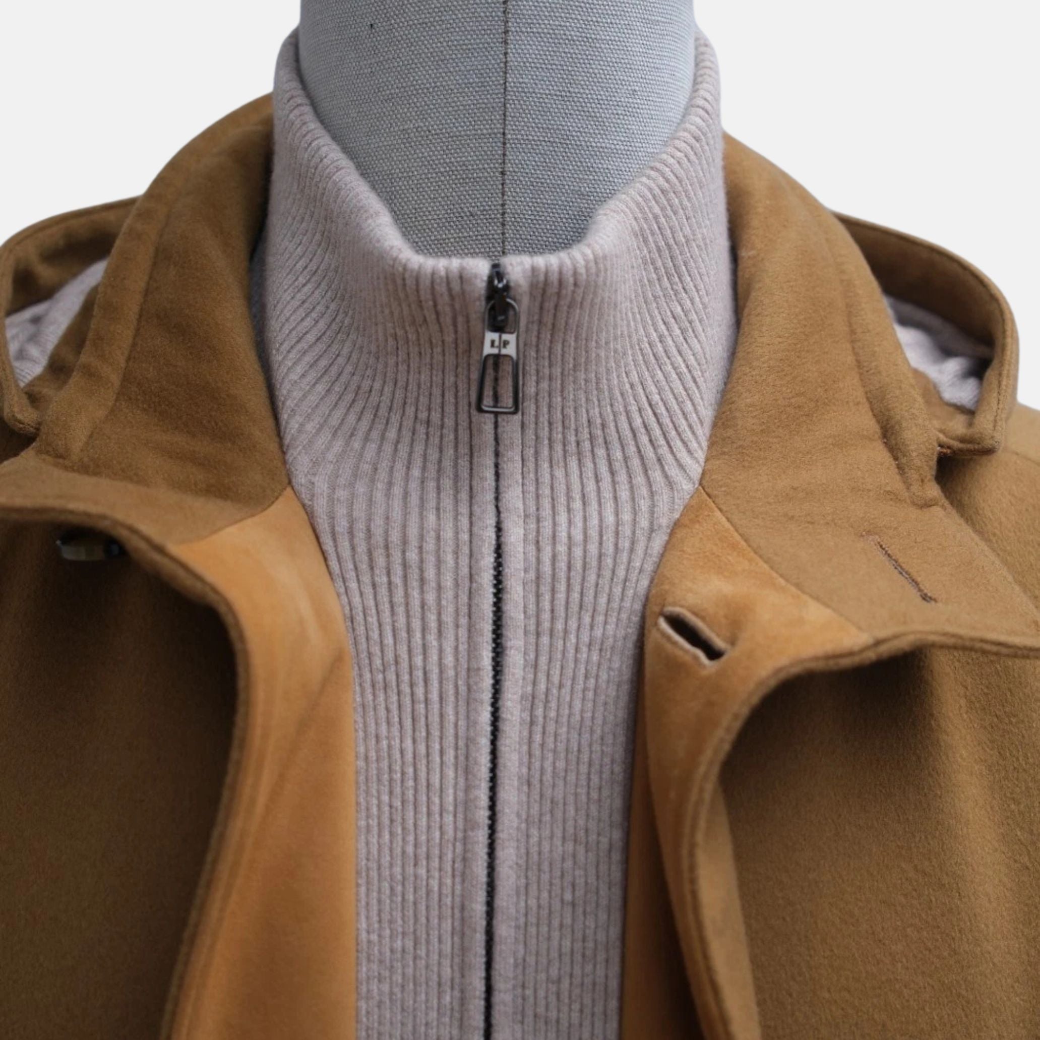Camel Cashmere Parka (S)