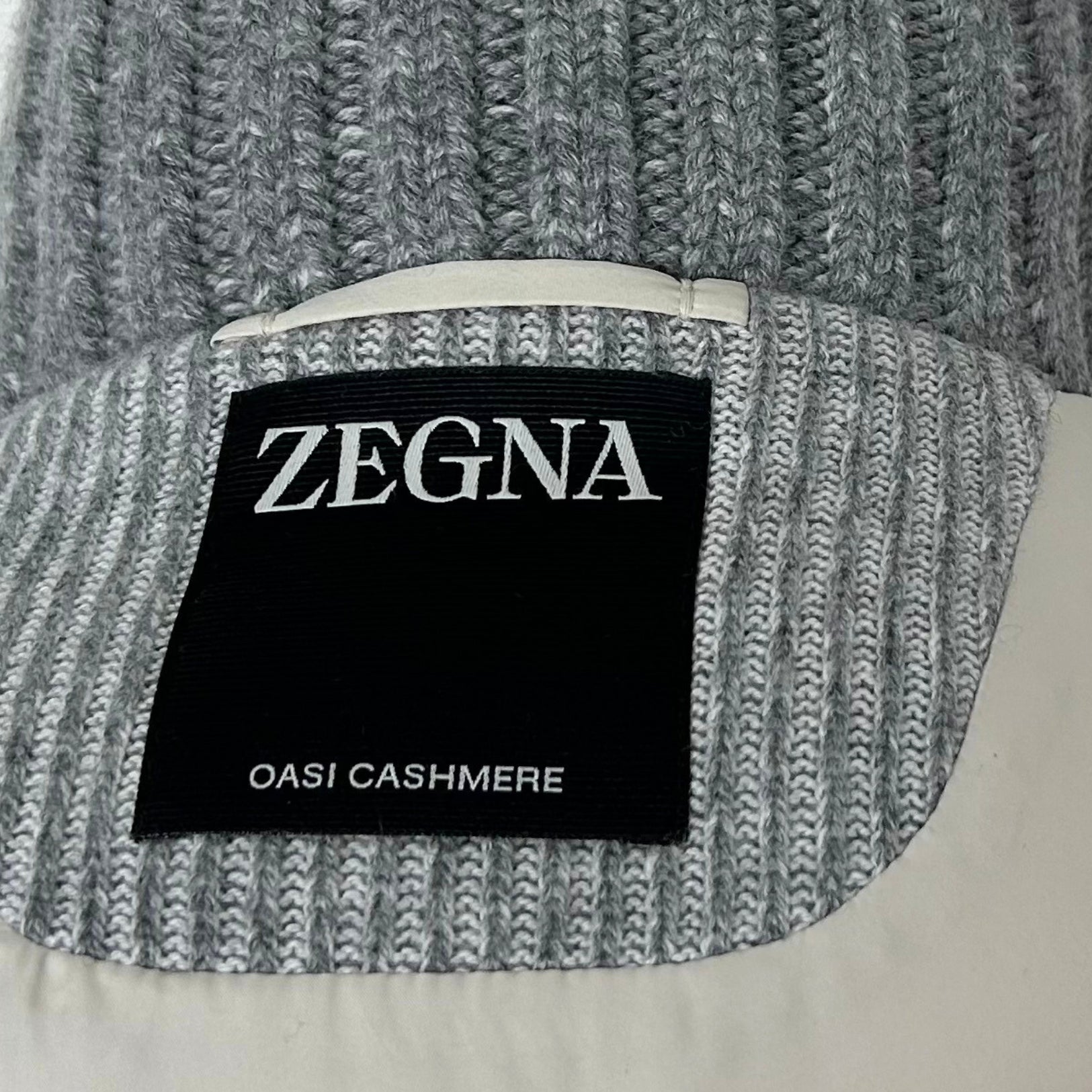 Grey Bomber Jacket made of Cashmere/Leather Details (EU 48)