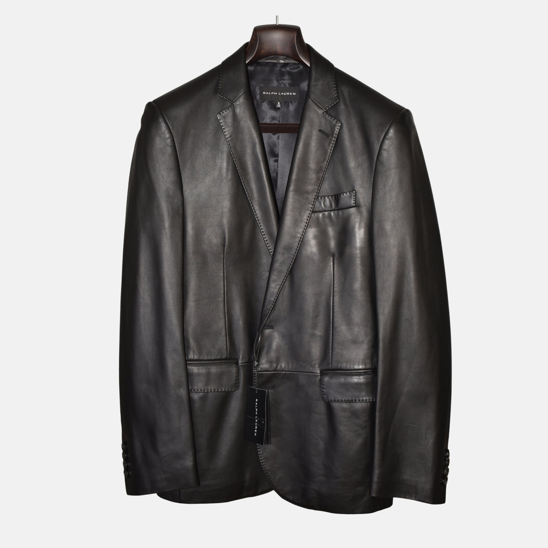 Black Leather Blazer (S)