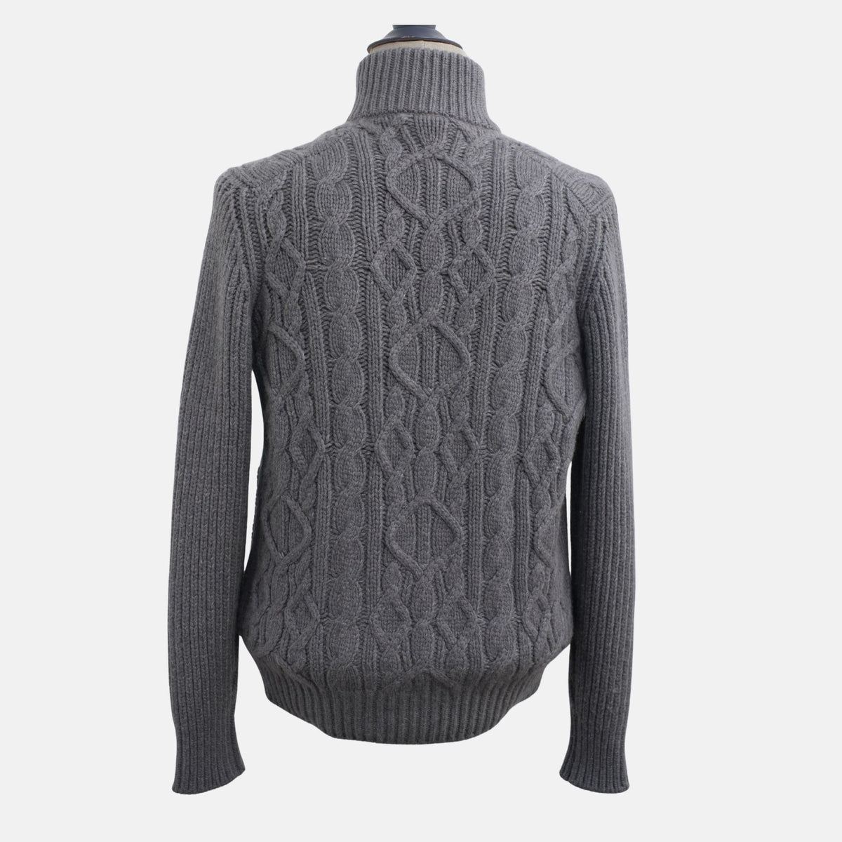 Loro Piana Baby Cashmere Cable Cardigan Grey (EU 50 / EU 54)