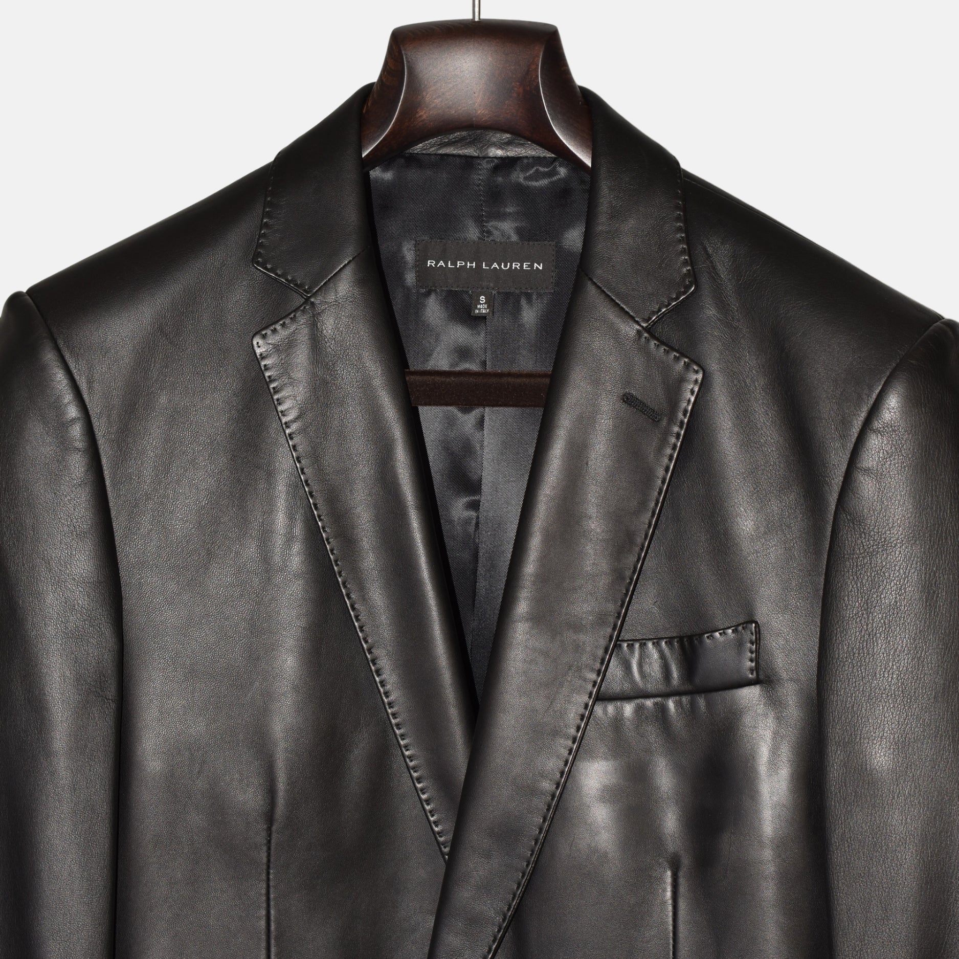 Black Leather Blazer (S)