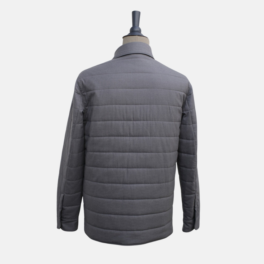 Grey Silk Padded Jacket (L) Gift of Kings