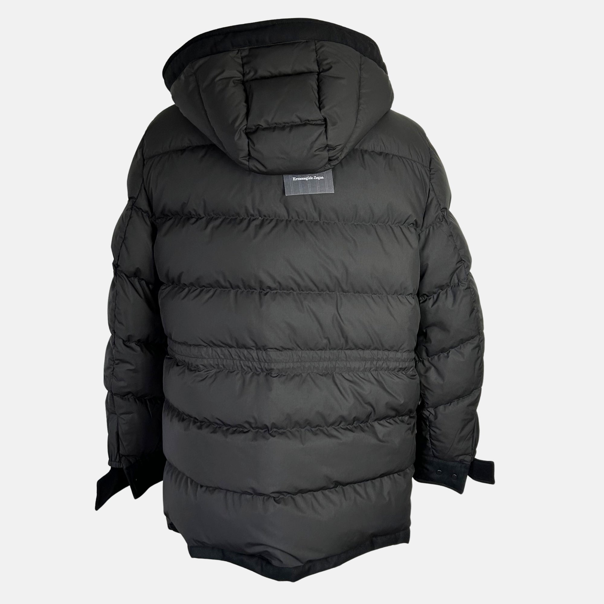 Black  Down Jacket made of Wool (EU48)