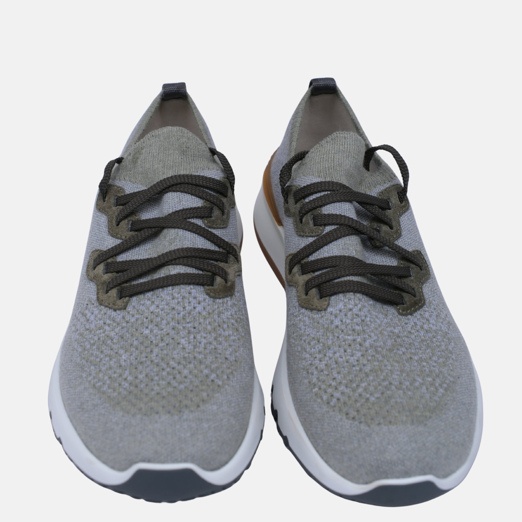 Graue Sneakers aus Wildleder/Leder (EU 45)