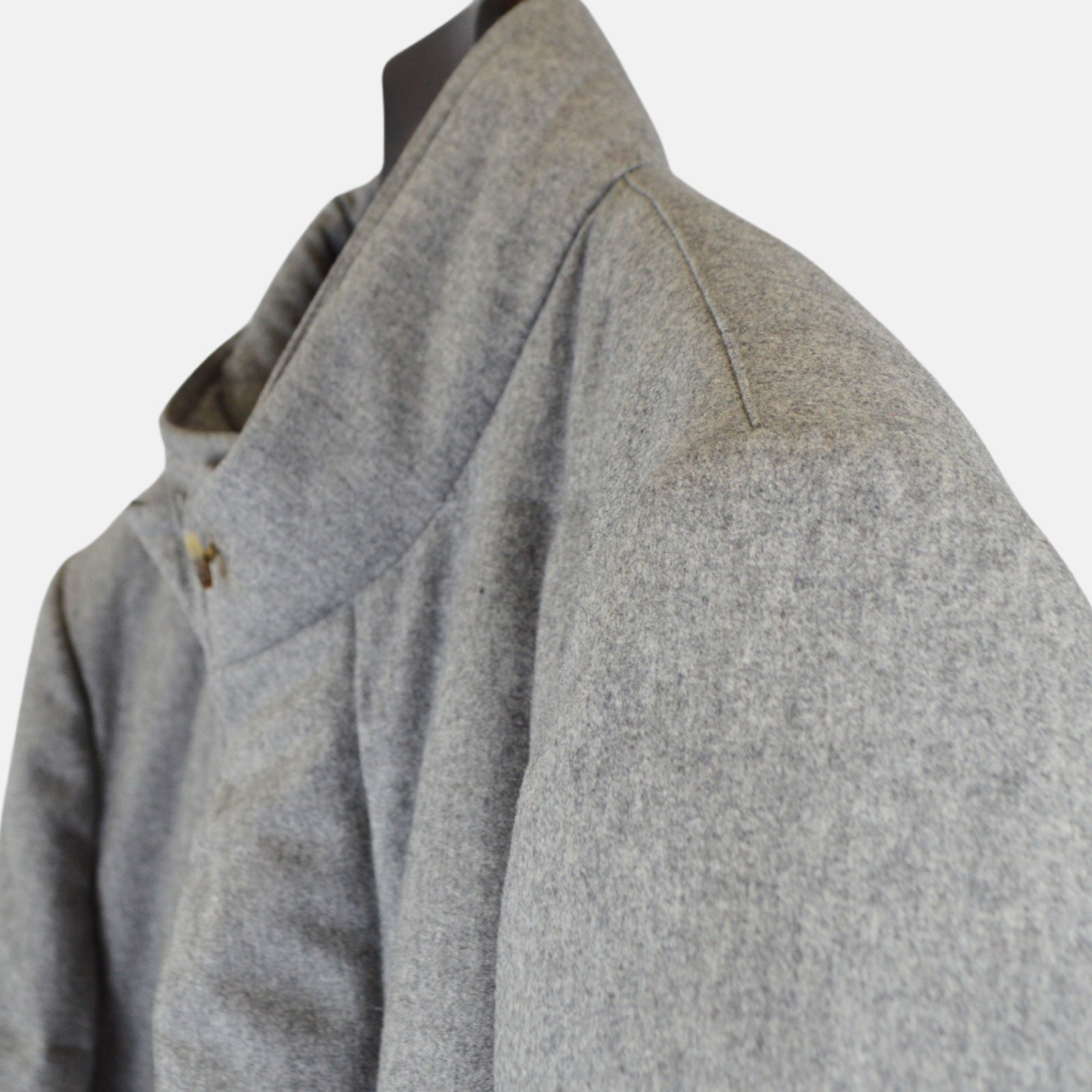 Grey Down Jacket made of Wool/Cashmere (52)