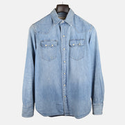 Blue Denim Shirt made of Cotton (S)