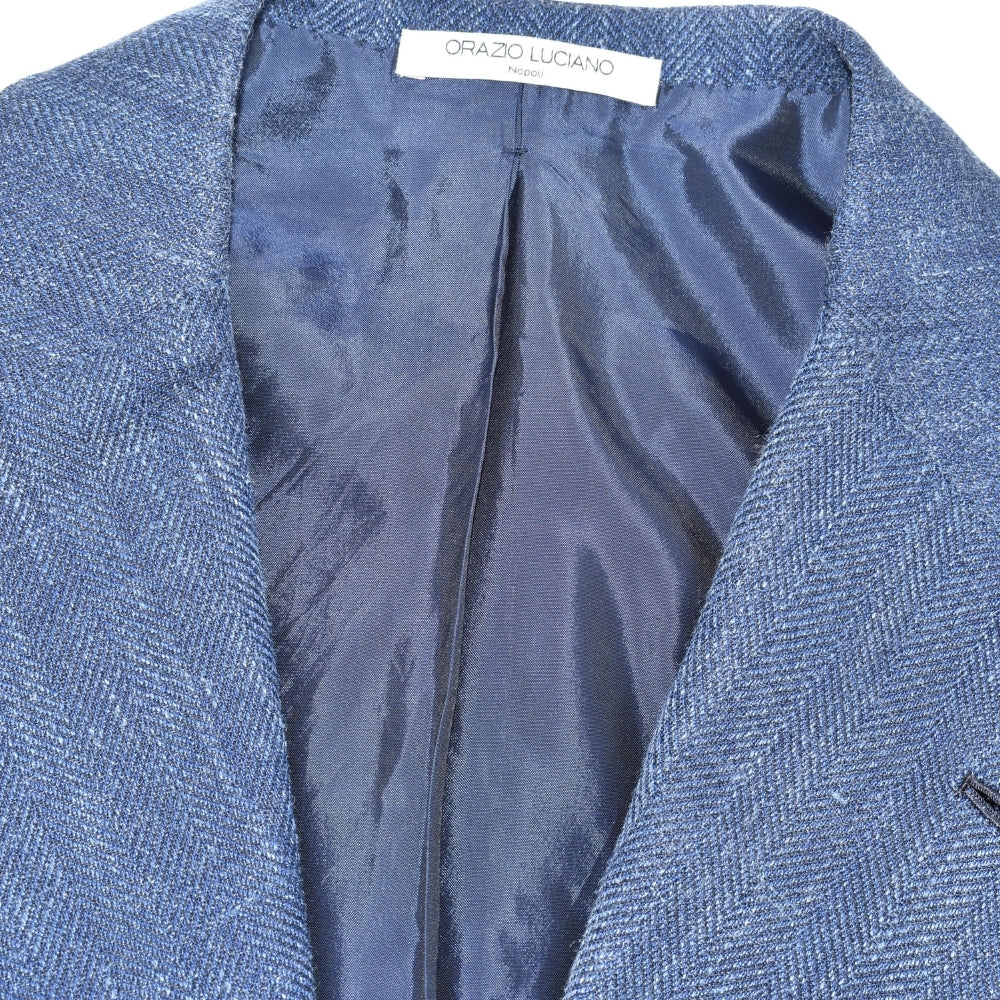 Blue Blazer made of Wool/Silk/Linen (EU 48)
