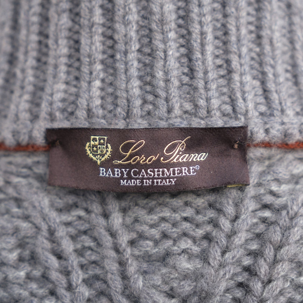 Loro Piana Baby Cashmere Cable Cardigan Grey (EU 50 / EU 54)