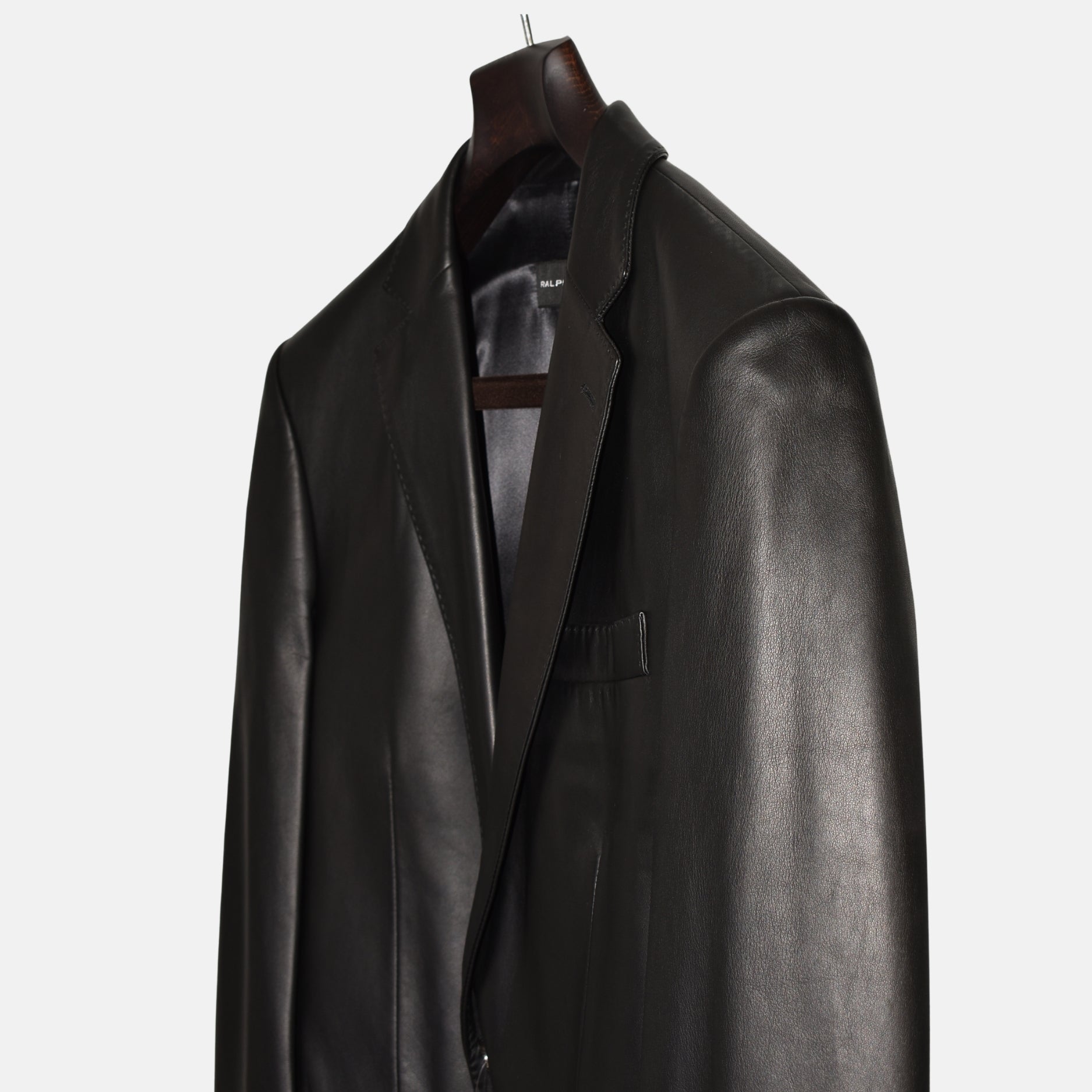 Black Leather Blazer (S)