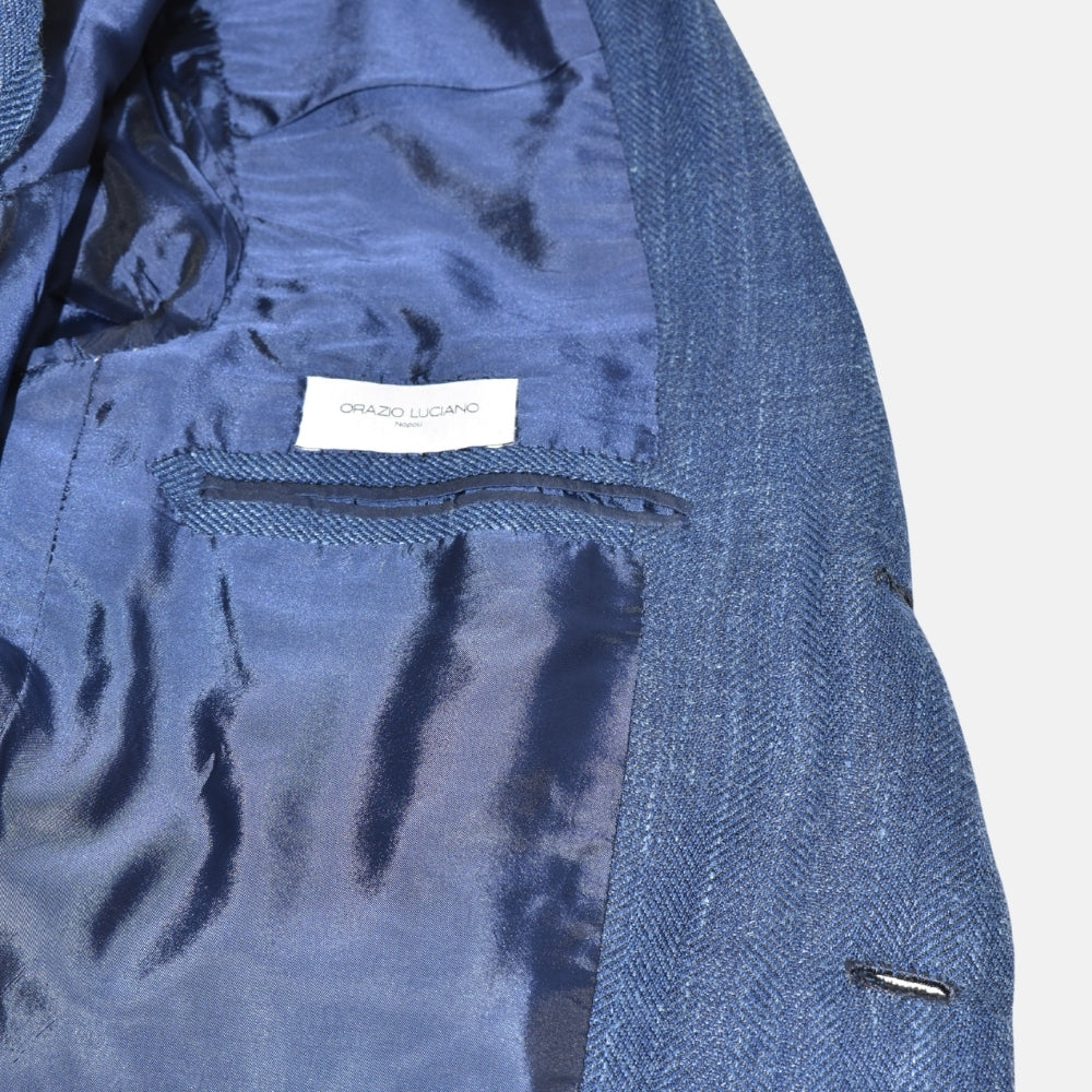 Blue Blazer made of Wool/Silk/Linen (EU 48)