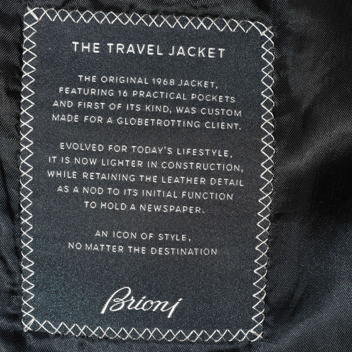 Navy Cashmere Blazer with Leather Applications (EU 50)