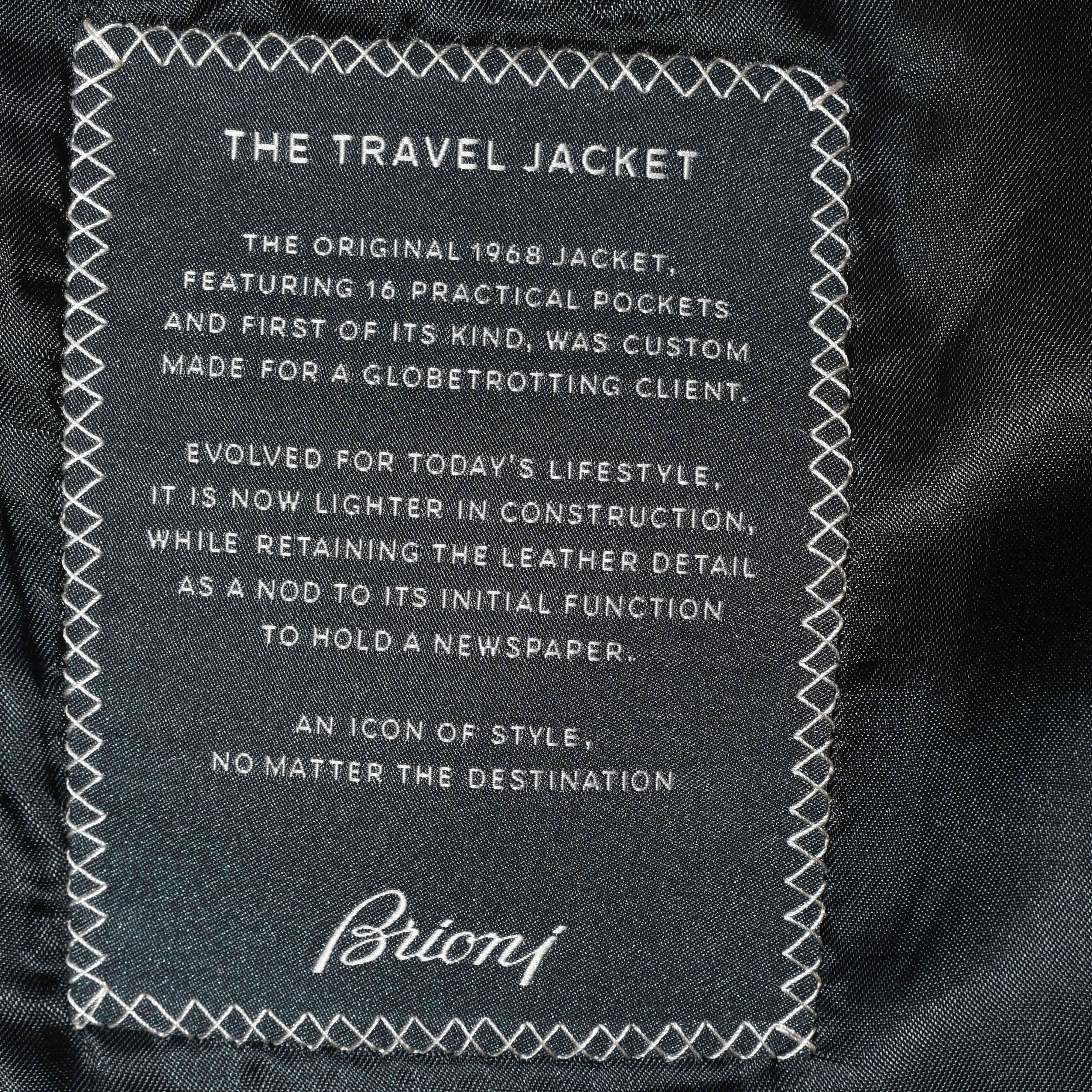 Navy Cashmere Blazer with Leather Applications (EU 50)