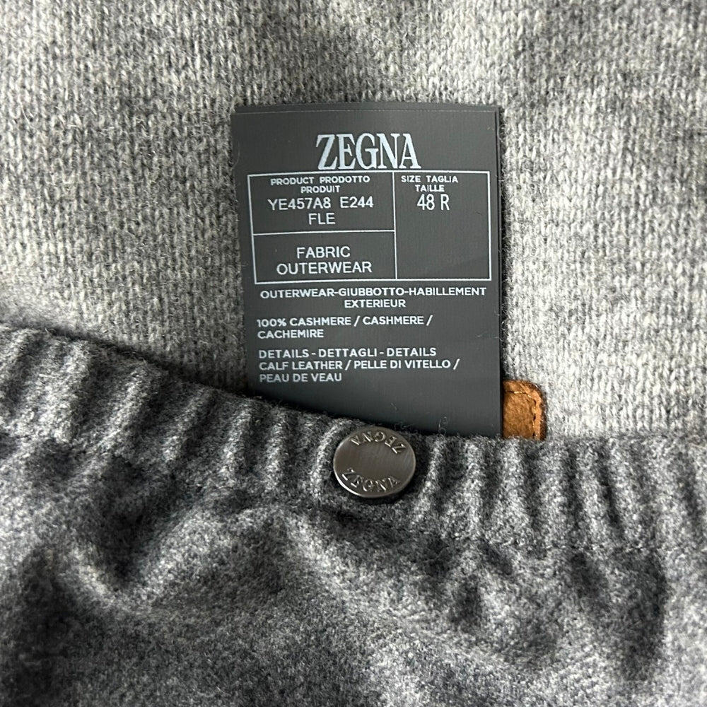 Brown Down Jacket made of Cashmere (EU 48)