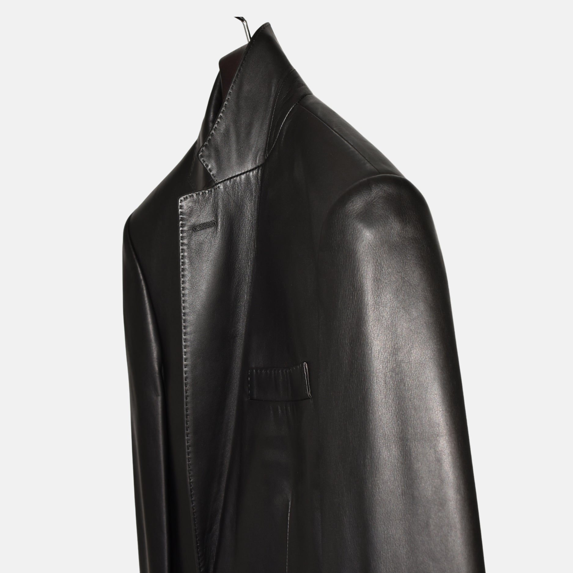 Black Leather Blazer (S)
